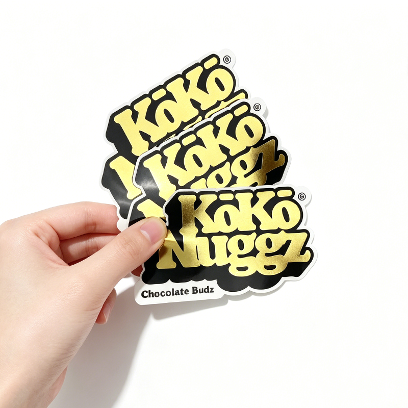 gold Stamping sticker