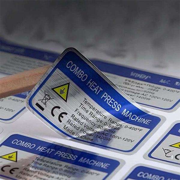 Brushed Silver Labels