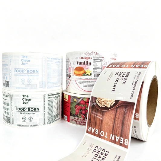 Custom Frozen food label stickers