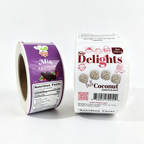 Glossy Lamination Snacks labels