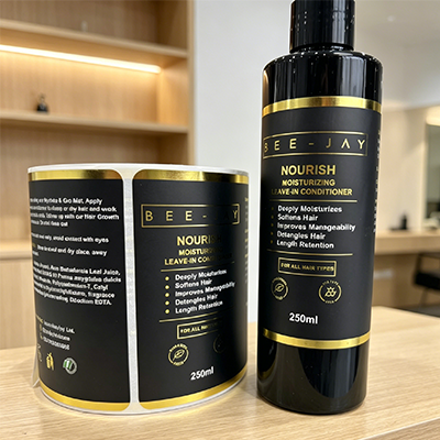Hot stamping and Silvering Process for Labels