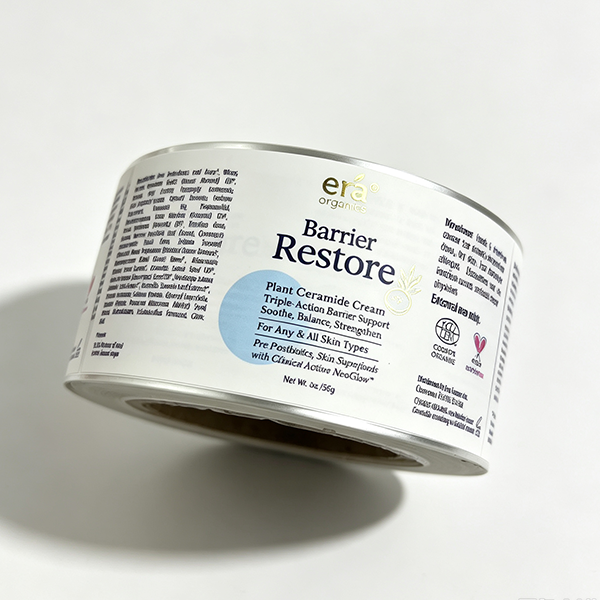 hot foil stamping Health and Beauty label