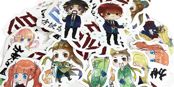 Die Cut Stickers Stack