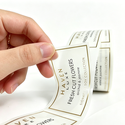 foil hot stamped labels
