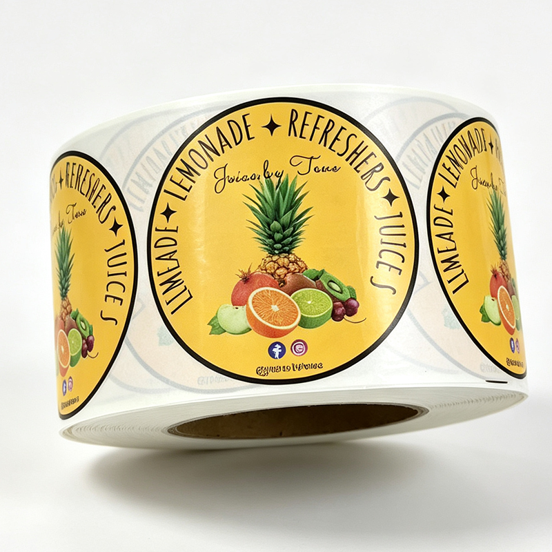 glossy lamination beverage label