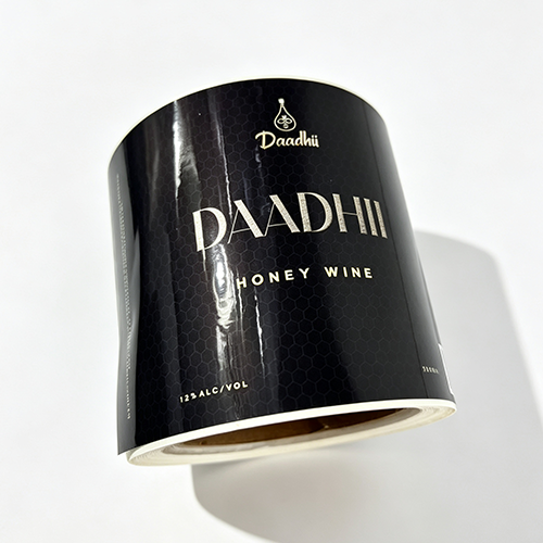 Gloss Lamination wine bottle label