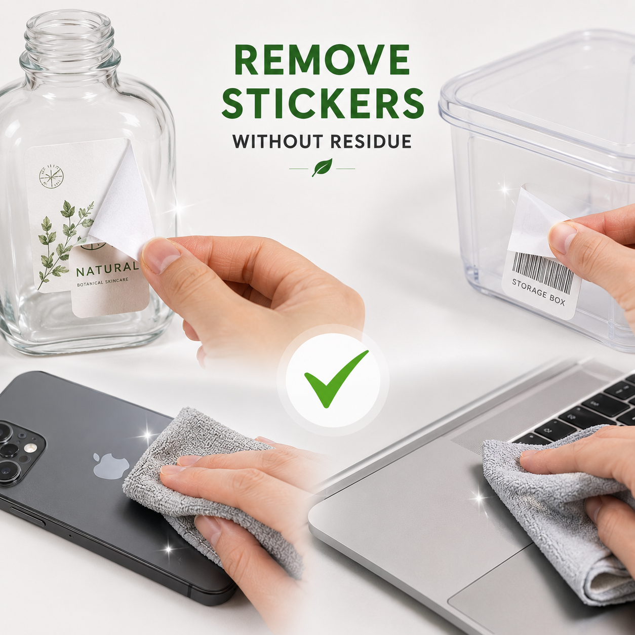 remove stickers without residue