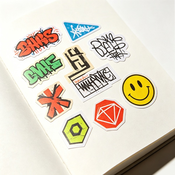 Custom paper stickers