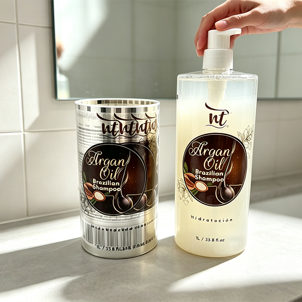 Custom shampoo label