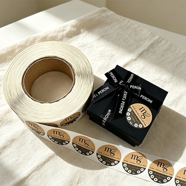 Kraft Paper Sticker on roll