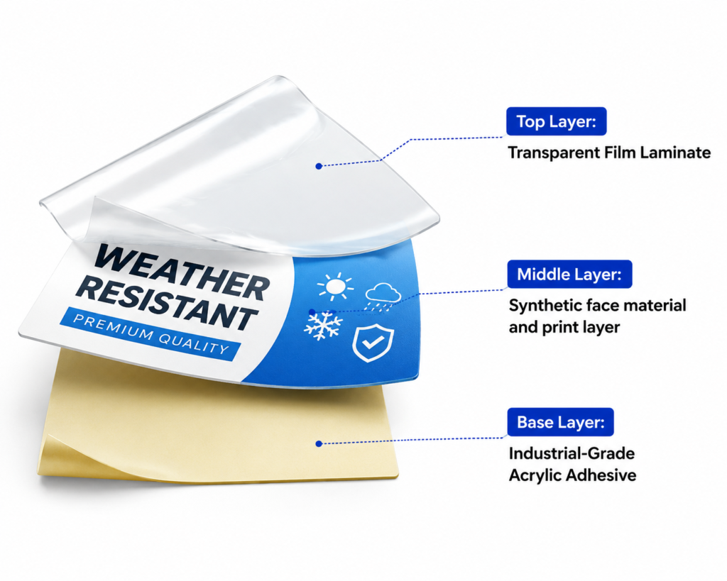 Structure of Weather-Resistant Labels