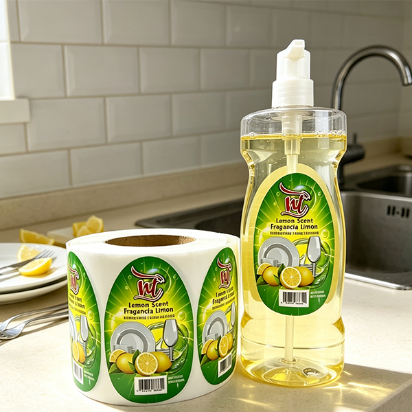 custom dish soap label