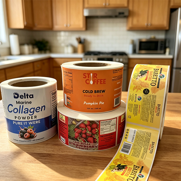 custom food label material