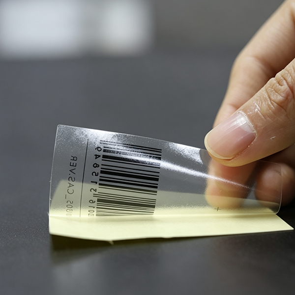 transparent Barcode label