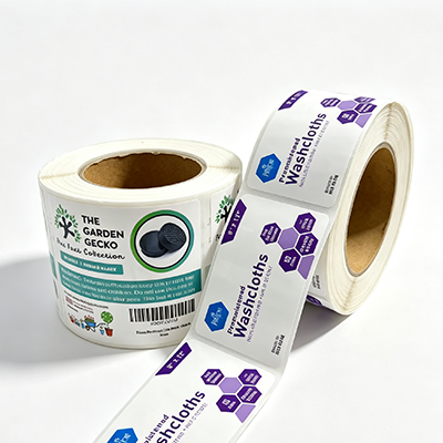 white BOPP daily use label