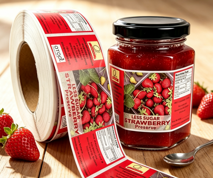 custom Strawberry Jam Jar Labels