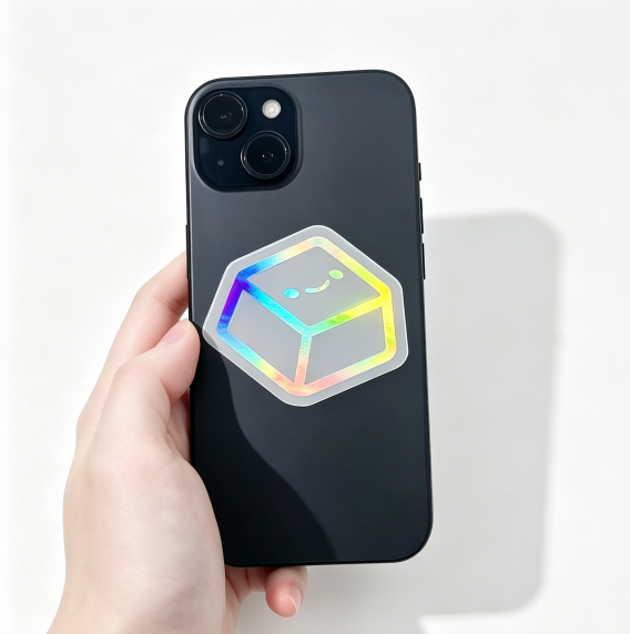 custom holographic sticker
