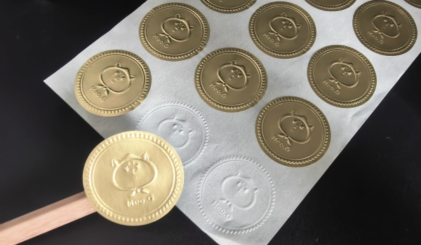 Custom Embossed stickers