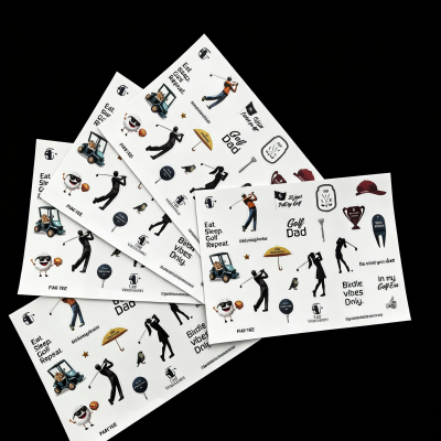 Custom promotional kiss cut stickers