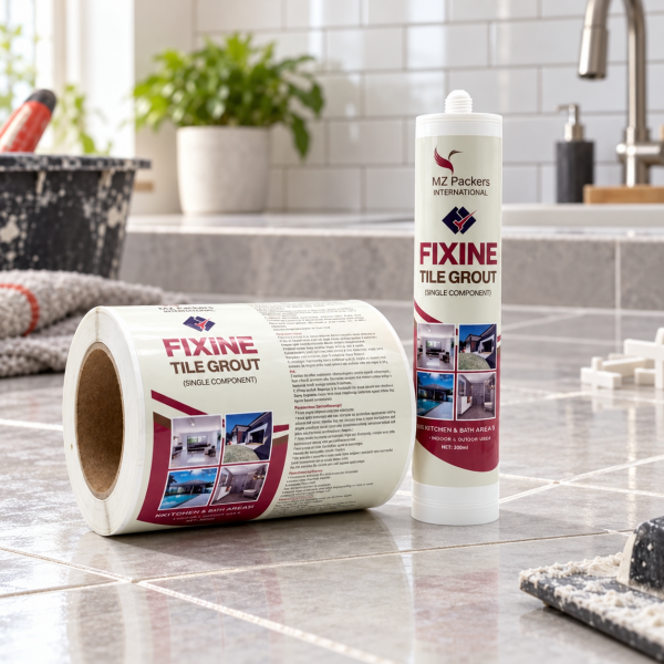 Caulk Tube Labels in Daily using