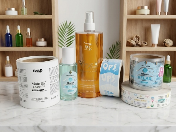 Clear Cosmetic Labels vs. White Labels