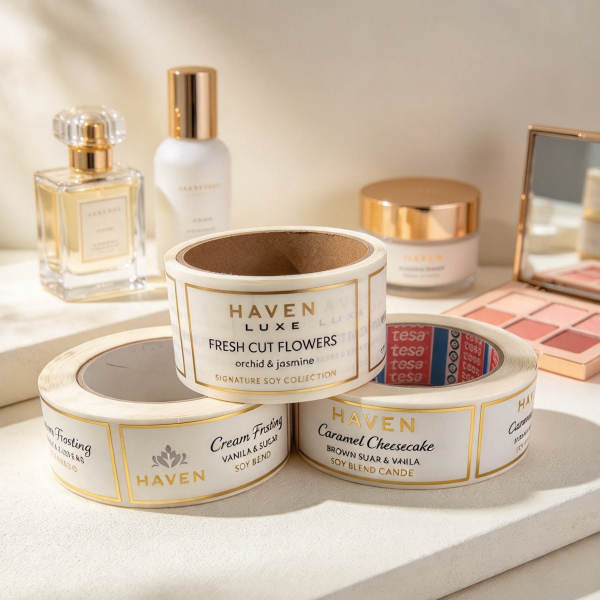 Custom small cosmetic labels