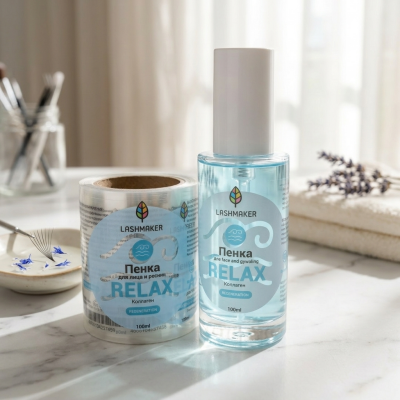 clear cosmetic labels